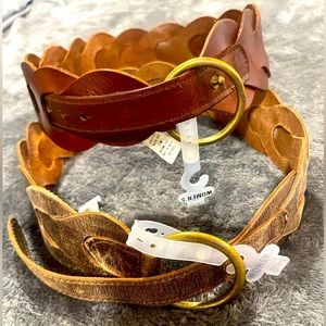 Old Navy Genuine LEATHER BELT GOLD